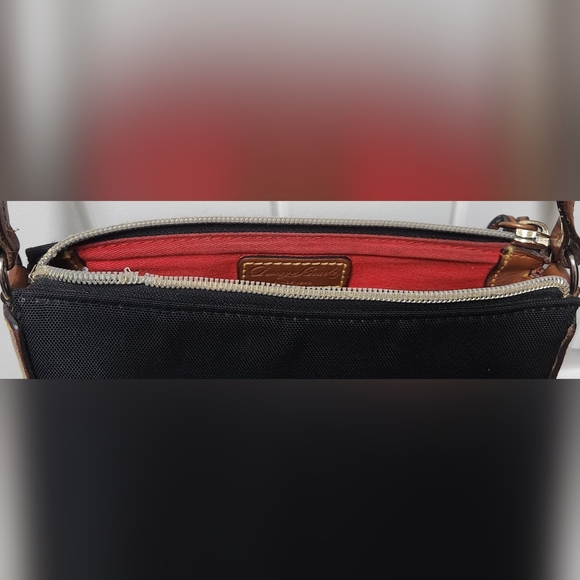 DOONEY & BOURKE Black Canvas and Leather Crossbody with COA - Picture 10 of 11